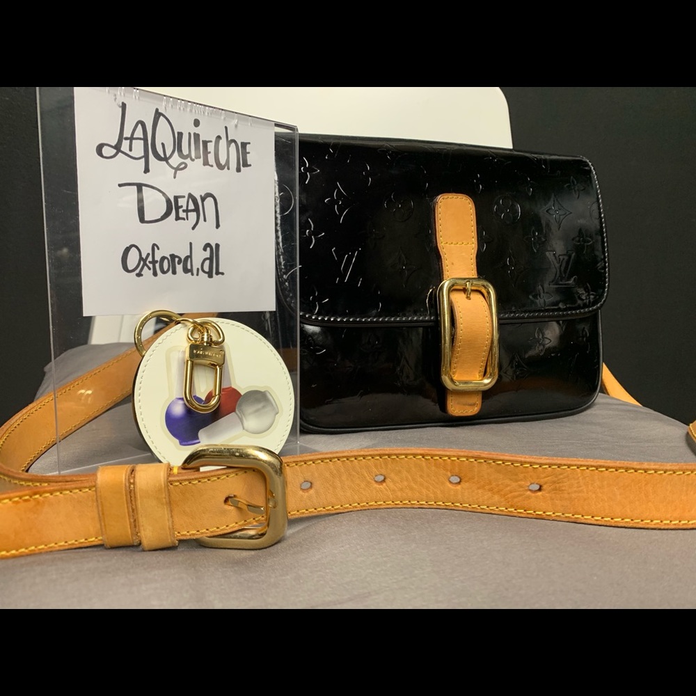 Louis Vuitton monogram black vernis Christie GM